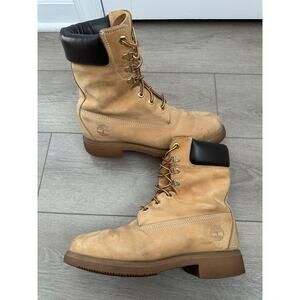 Timberland 8 inch boots nubuck waterproof boots size 8.5 men’s wheat tan